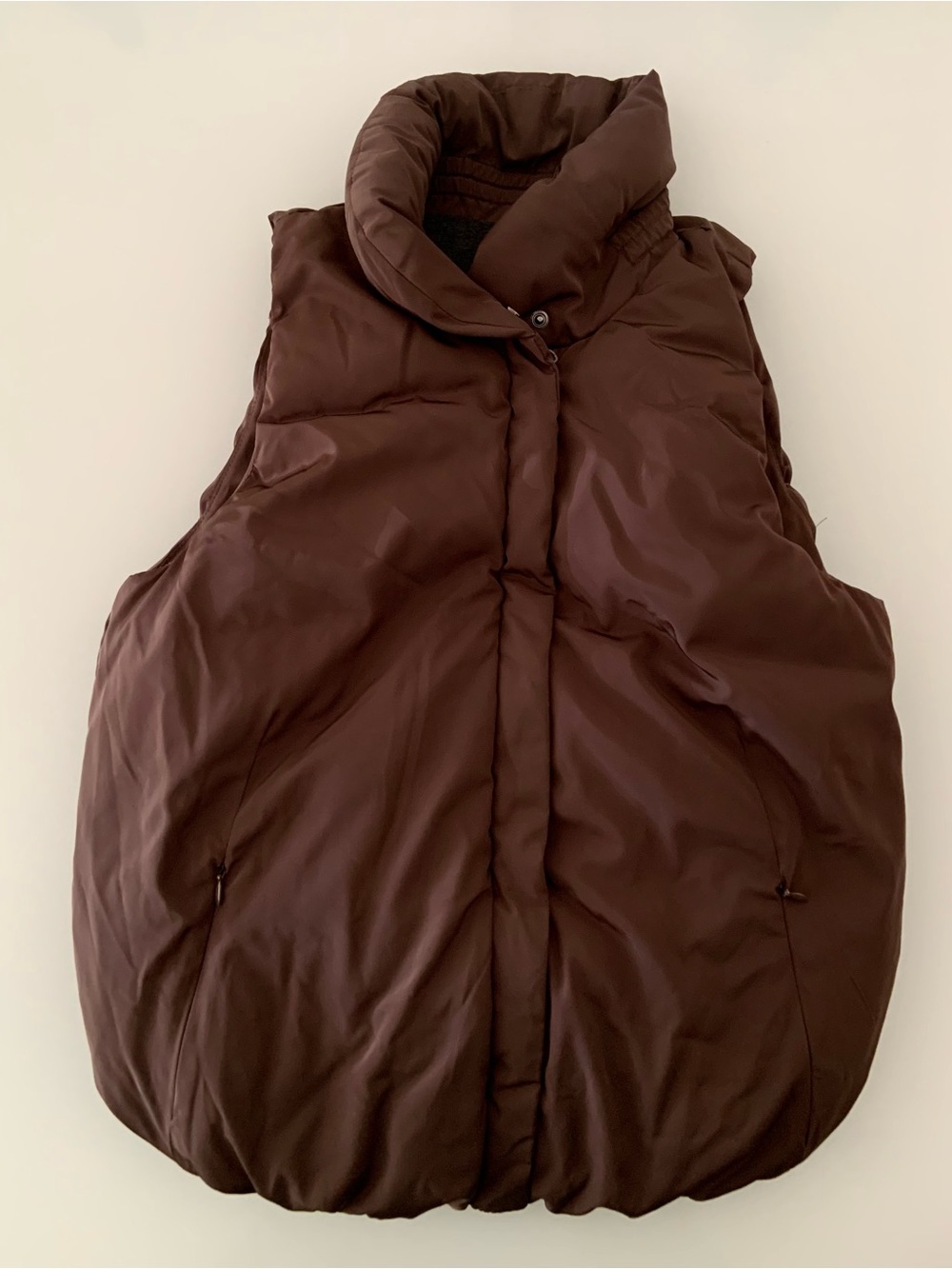 Gap brown puffer vest S